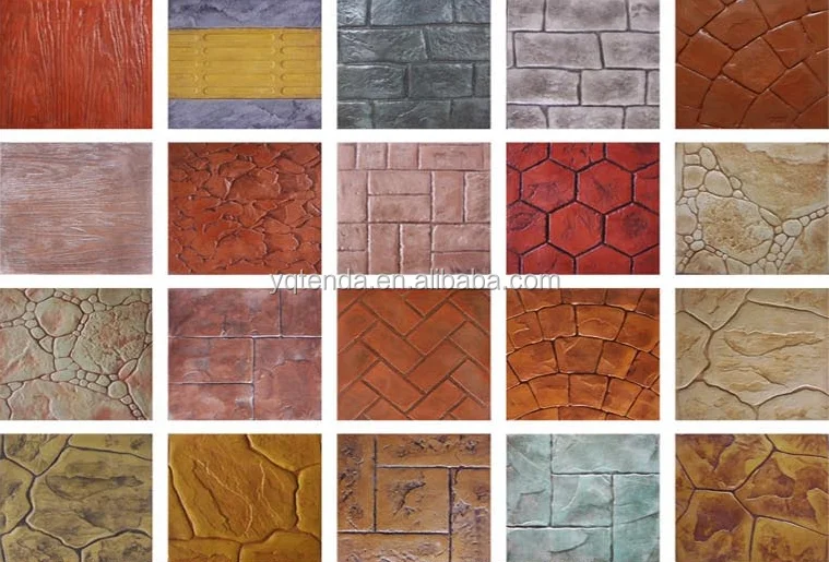 Flexible Rubber Concrete Stamp Mats Mould For Pavement Buy Concrete