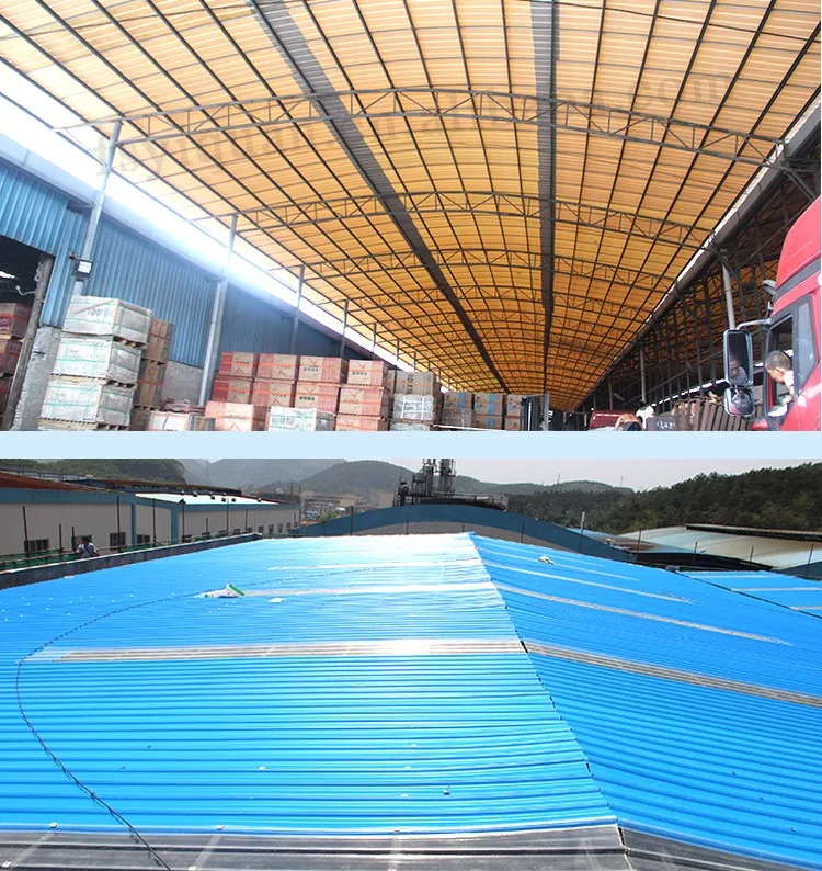 Pmma Pvc Roof Sheet/ Plastic Curved Roof Sheet/heat Insulation Pvc