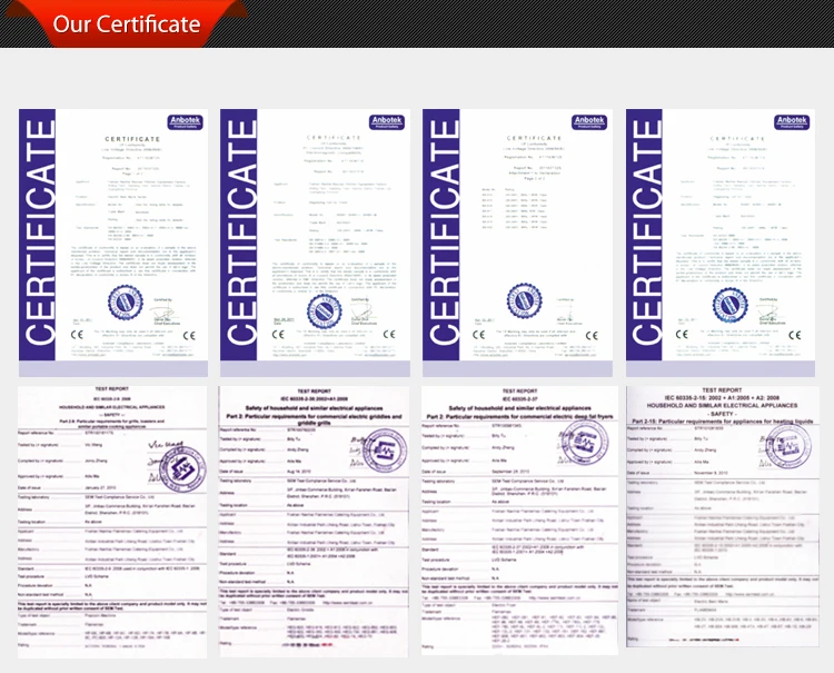 our certificate