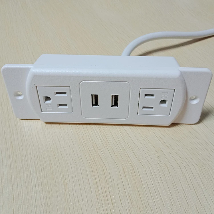White Color Tamper Resistant Outlet American Electronic Usb Tr Power