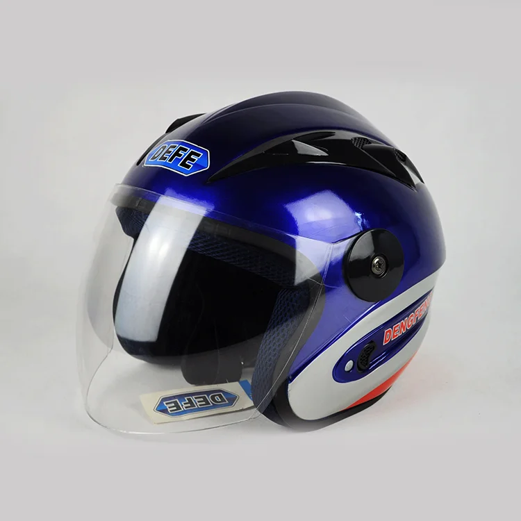DEFE Style Chopper Pilot Motorcycle helmet Capacetes Motociclismo Cascos Bicicleta Para Moto Casque Motorhelm Open Face Helmets