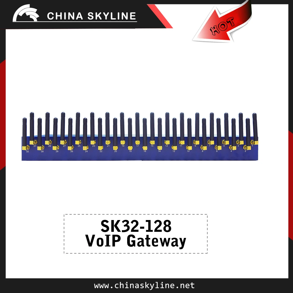 hot Sale 32 ports GOIP gateway supporting 128 SIMs/gsm gateway with 128 SIMs