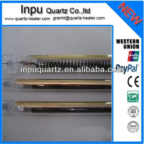 golden coating quartz heater lamp 