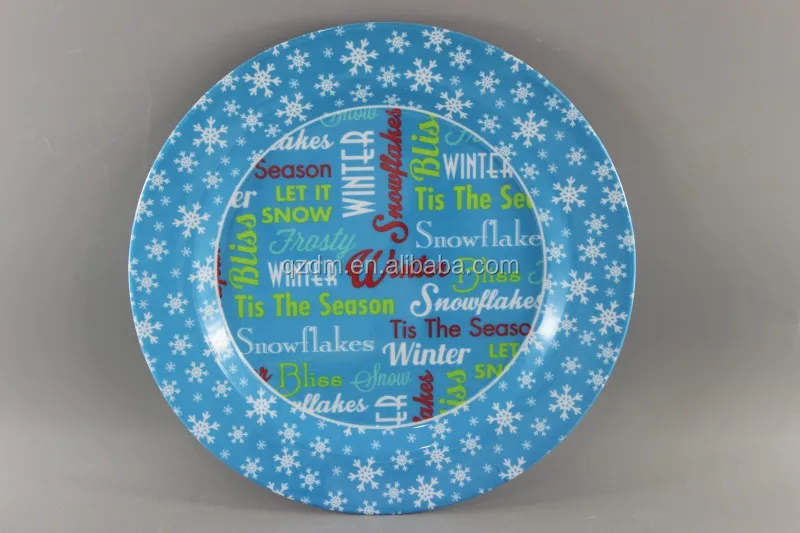 Cheap Melamine Christmas Dishes , Xmas Plate