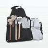 Hot sale portable BBQ tool set with nylon bag/best source /reusable silicone