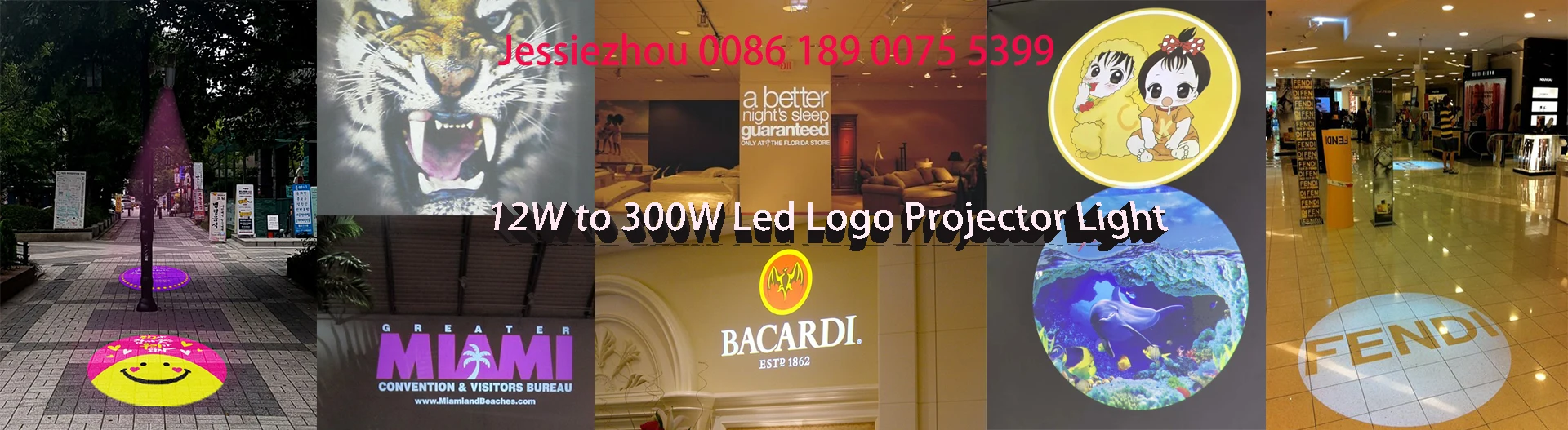 waterproof outdoor 4 logo rotating led 150w gobo projector