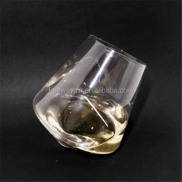 Handblown Premium Cheap Clear Brandy Stemless Tumbler Wine Glass