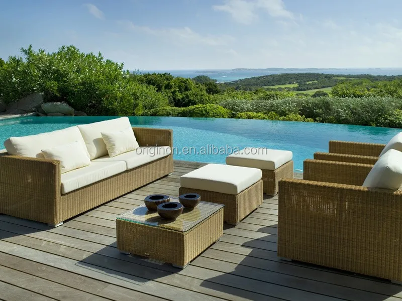 High End Hotel Used Outdoor Patio Dinner Furniture 2 Seater Dining