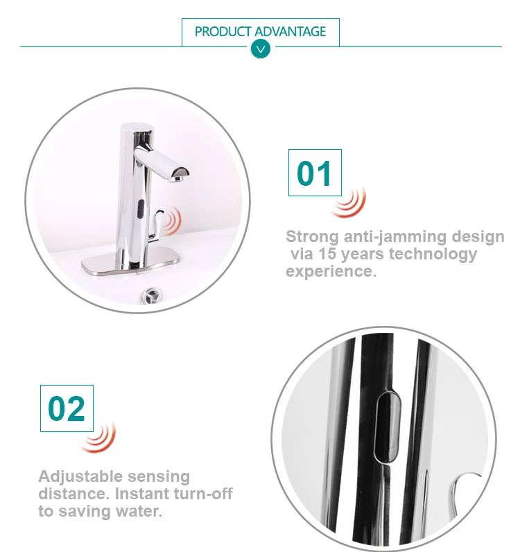 Automatic Smart Tap Water Sensor Wash Basin Mixer/medical Hospital