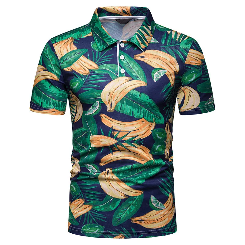 Customized Wholesales Fashion Hawaiian Print Mens 100%polyester Dry Fit ...