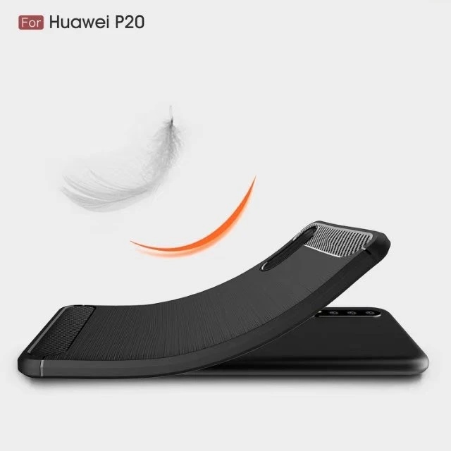 New Arrival Carbon Fiber Tpu case for HUAWEI P20 brushed tpu soft cover for HUAWEI P20