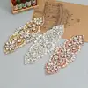 New sale high quality wedding dress party crystal rhinestone applique flower professional embroidered applique embroidery patch