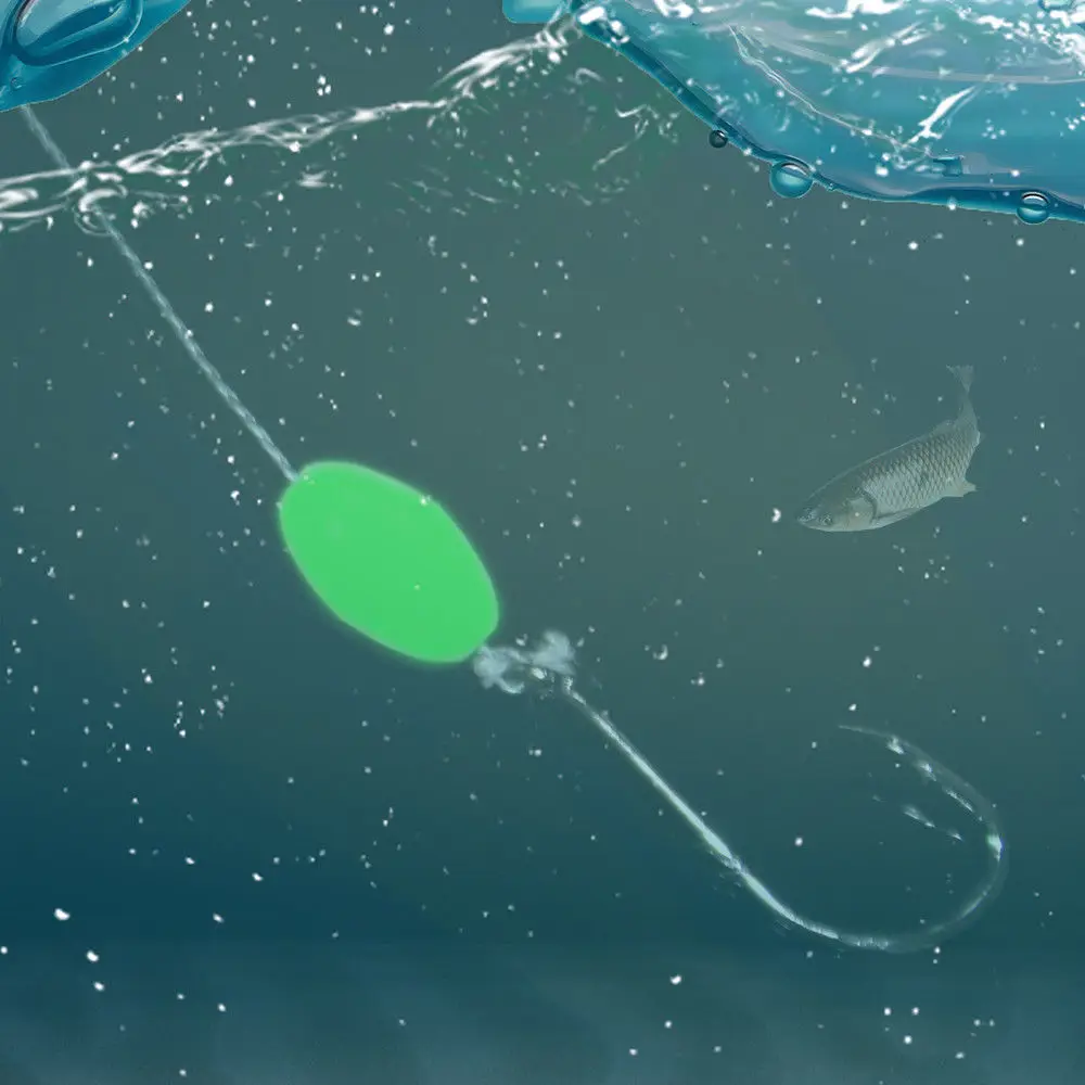 Wholesale Luminous Glow Fishing Beads Plastic Oval Egg Beads Fishing