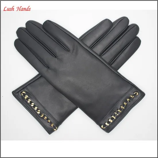 dress custom driving leather gloves ladies