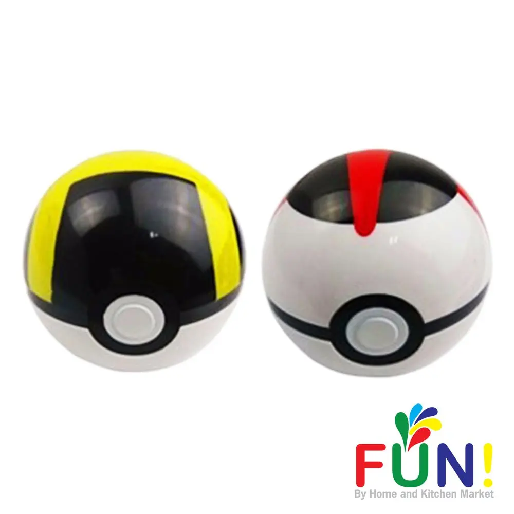 Buy Pokemon Pokeball Toys That Open With Random Pokemon Figure Inside 2 Pack Combo Black And Yellow Ultra Ball And Black And Red Timer Ball Fun By Home And Kitchen Market In