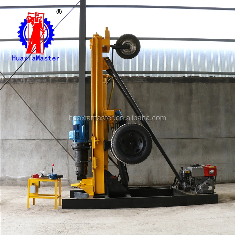 200m Air Compressor Jack Hammer Borehole Water Well Drilling Rig