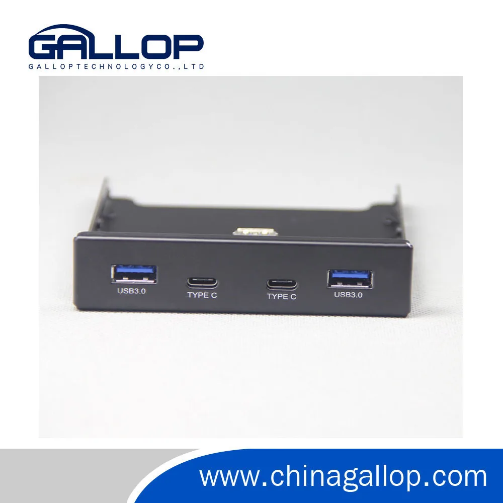 Internal Usb 3.0 2ports + Usb 3.1 Type C 2ports 3.5 Inch Front Panel