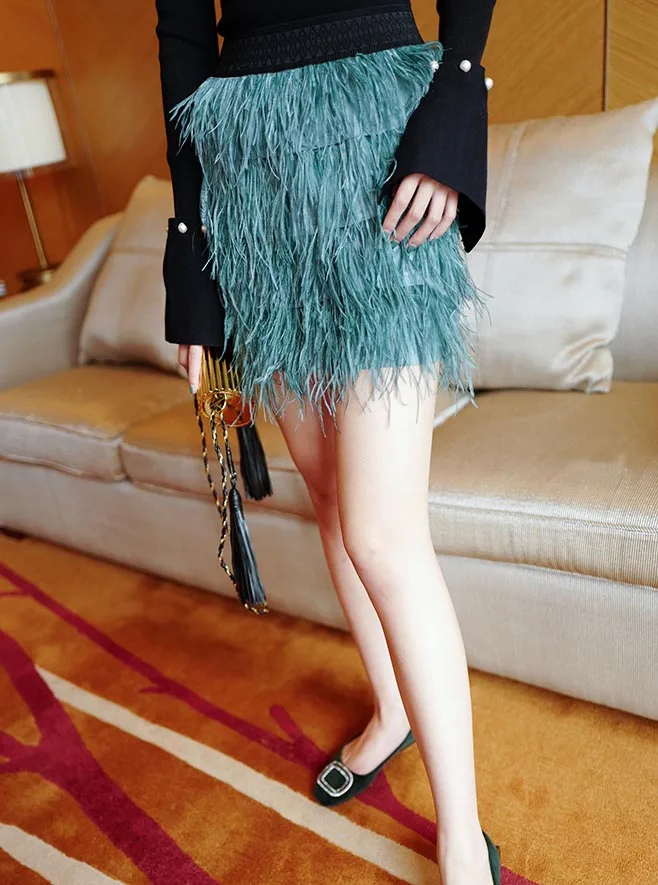 Custom 10cm Multi Color Long Ostrich Feather Plumes Fringe Trim for Party Clothes (9).jpg