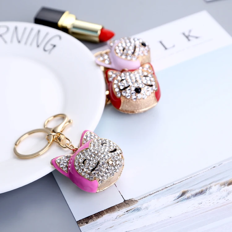 Yongze Cheap Rhinestone Cute Fox Keychains For Girls Wholesale Buy