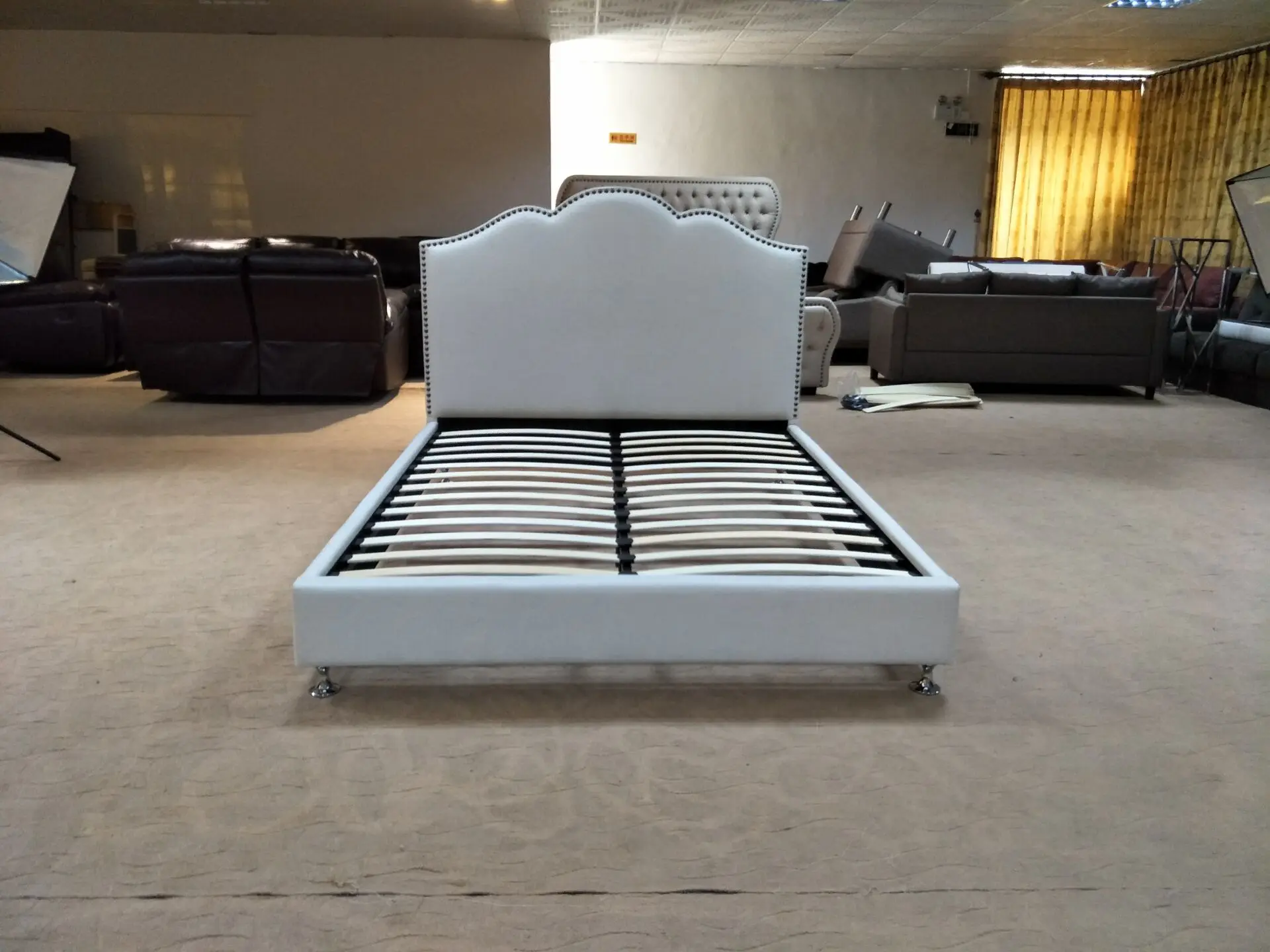 Wood Bed Super King Size Bed High Headboard Hotel Designer Bed Buy