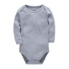 Wholesale OEM Service Pure Plain Newborn Baby Clothes Romper