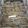 China brown color loose type stack stone wall cladding, exterior wall decor stone