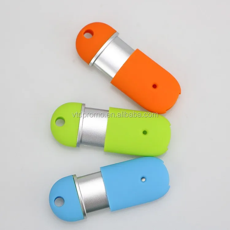 New push pill usb flash drive with rubber finishing - ANKUX.COM