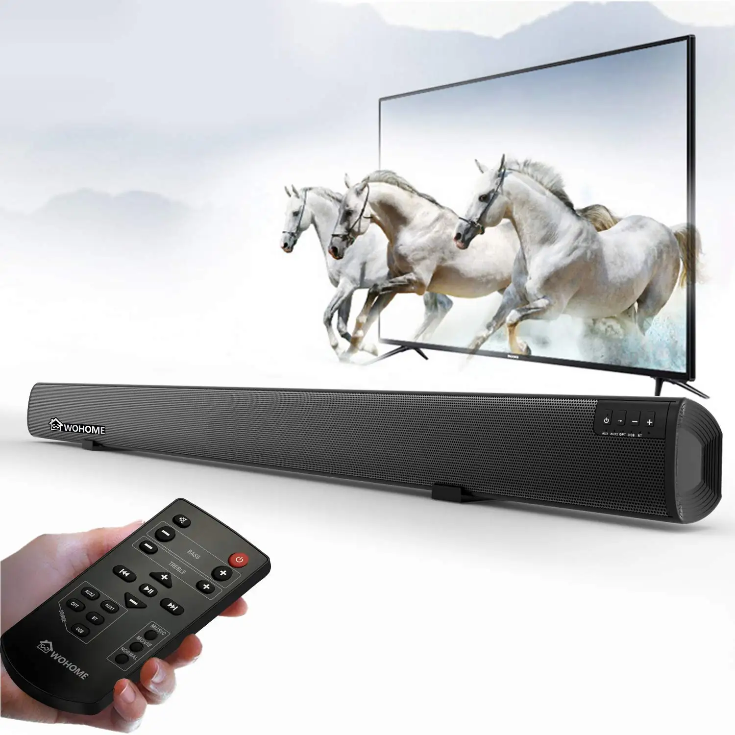 hmovie soundbar 120w