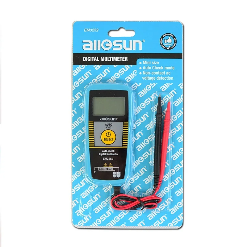 All-sun Em3252 Auto Ranging Pocket Size Digital Multimeter Voltmeter