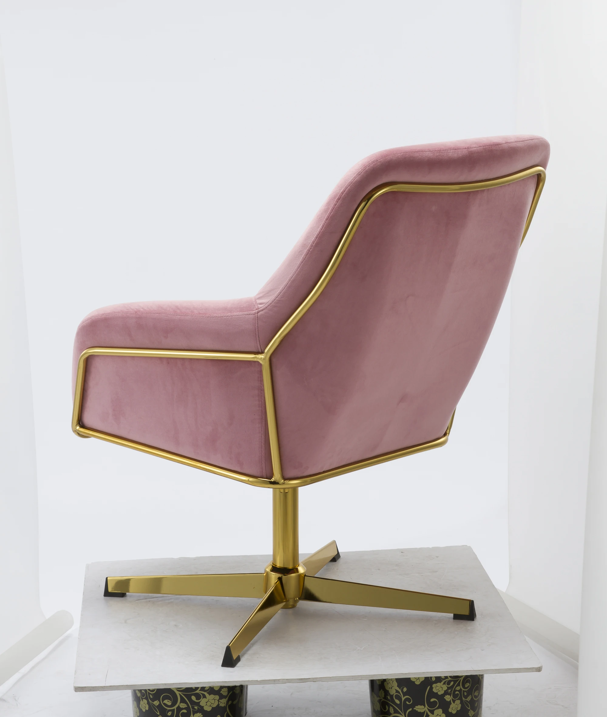 New Design Velvet Fabric Middle Back Office Chair,Home Office Chair