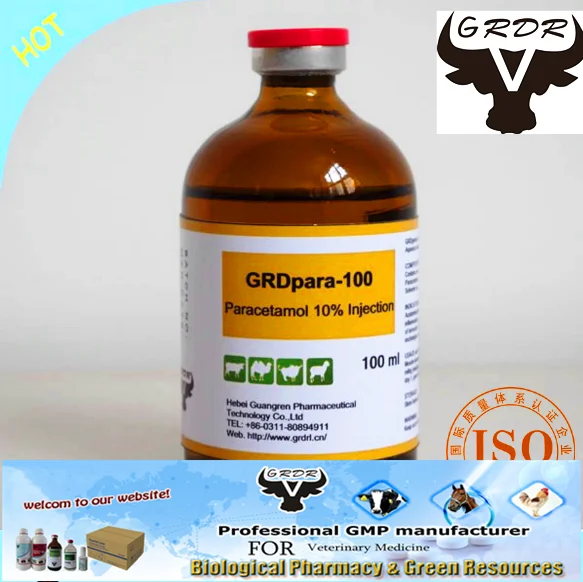 Veterinary Medicine Manufactures Paracetamol Injection For Livestocks