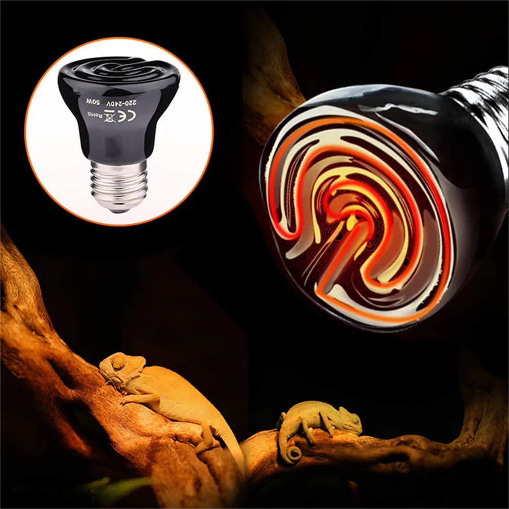 Ceramic Heating Lamp Nonluminous Heat 25/50/75/100w Preserve Heat For