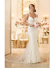Vestidos de Novia Ivory Open Back Lace Wedding Dresses Vintage Bridal Dresses Robe de mariage 2016 Sexy Backless Wedding Gown