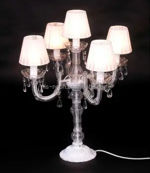 crystal droplet table lamp