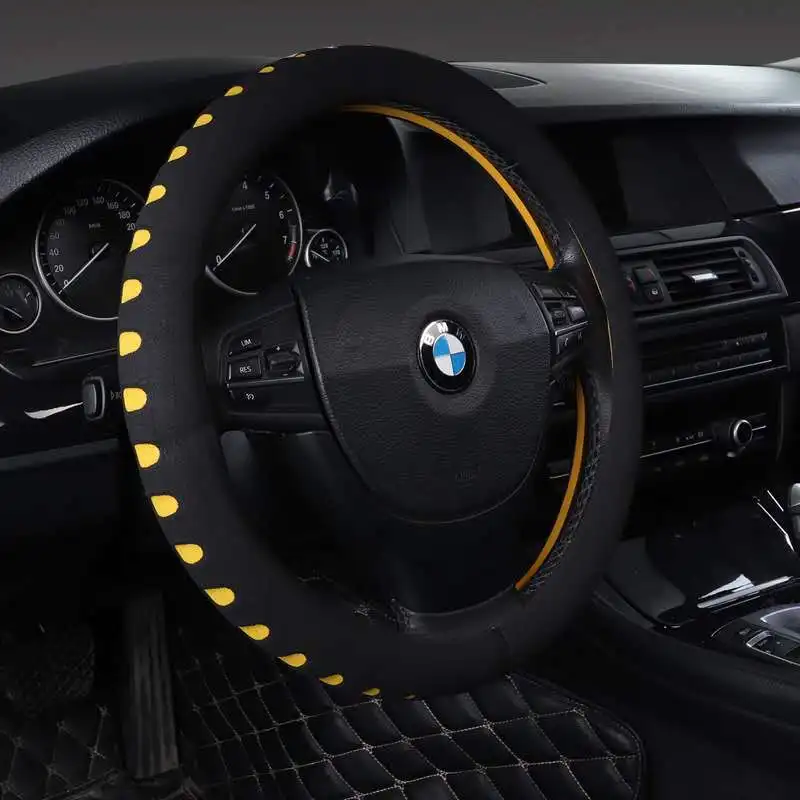 38cm Universal Leather Vehicle Suv Truck Auto Car Steering Wheel Cover