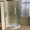 pakistan neo angle corner curved glass indoor portable shower enclosure