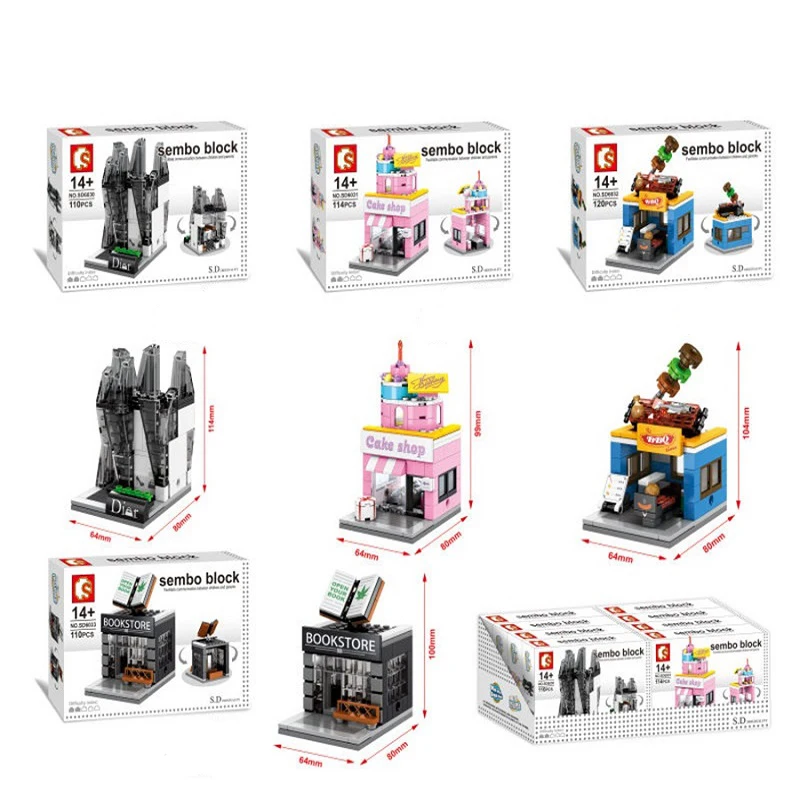 Sembo block toys for children compatible legoings 3D model building kits blocks mini street view developmental toys hobbies.jpg
