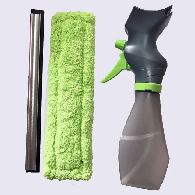 window cleaning and scraper 3-in-1 window cleaner spray tool