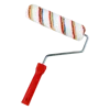 Rainbow Strip Polyester Paint Roller Roller Brush With PP Handle 38MM Core Diameter