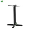 Iron inox table base for trumpet bistro coffee shop 4 legs black