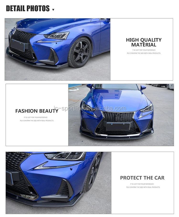 Carbon Fiber Is350 Auto Front Lip For Lexus Is300 Is350 F Sport Sedan 4