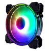Coolmoon Light Wheel 2 Factory Price PC fan cooler LED Controller RF remote control computer case 120mm rgb fan