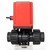 Power Off Auto Return DN15 G1/2" DC6V12V24V 2ways Plastic Ball Motor Operated Drive Small Electric Actuator Non Return Valve