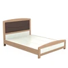 High quality wood double bed designs with box