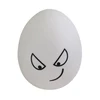 Antique egg shaped facial expression portable luminaire table lamps