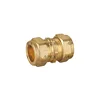 trade assurance high quality equal straight brass compression fitting for copper pipe 15mm*15mm/22mm*22mm/Customize