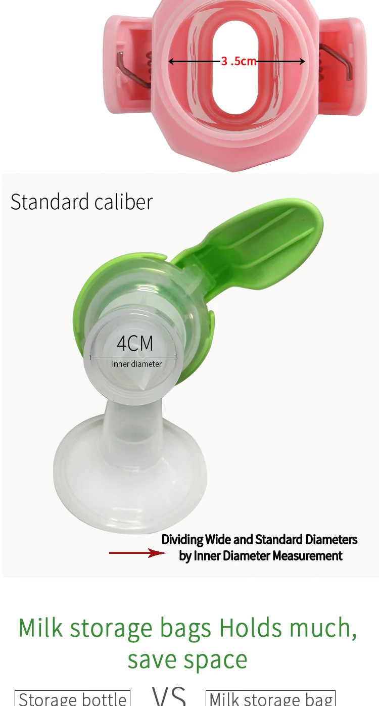 2018 Most Convenient Breast Milk Breast Pump Accessories With Milk