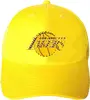 novelty embroidery led blinking fiber optic yellow golf cap