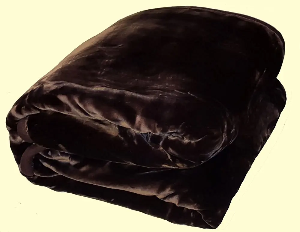 Solaron King Two-Ply Dark Brown Mink Blanket