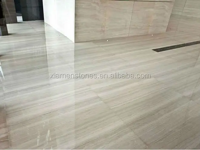 China Cheap Timber Grey Serpeggiante Marble Tile Slab 